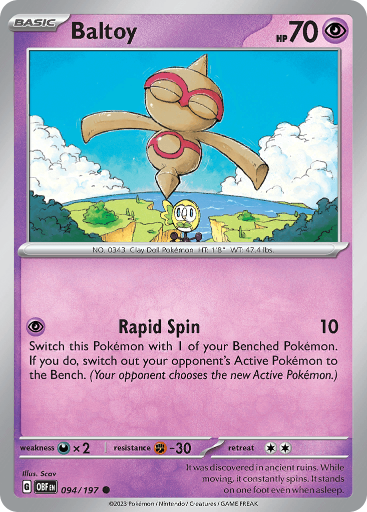 Baltoy Pokémon card
