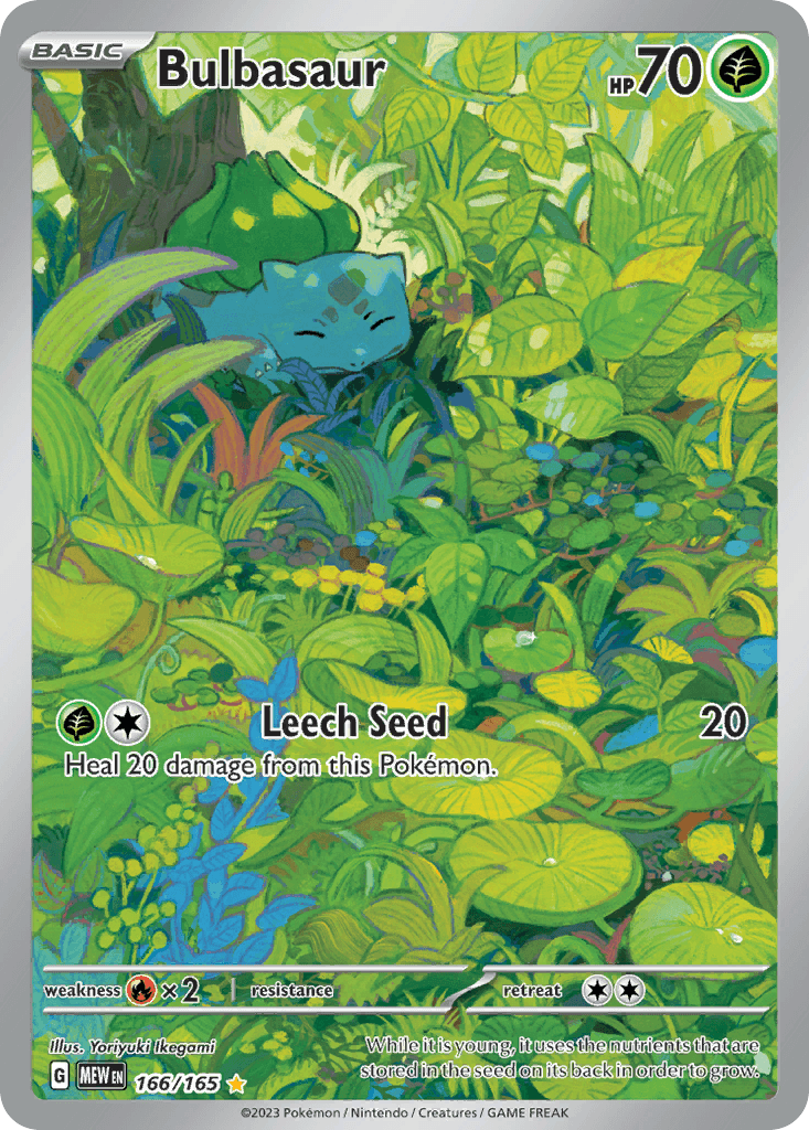 Bulbasaur Pokémon card