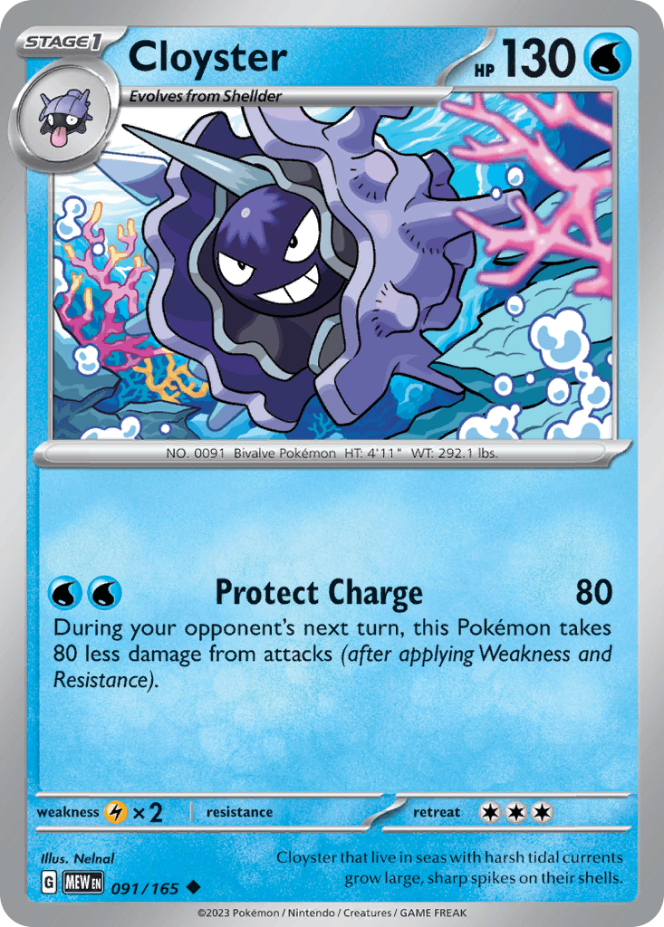 Cloyster Pokémon card