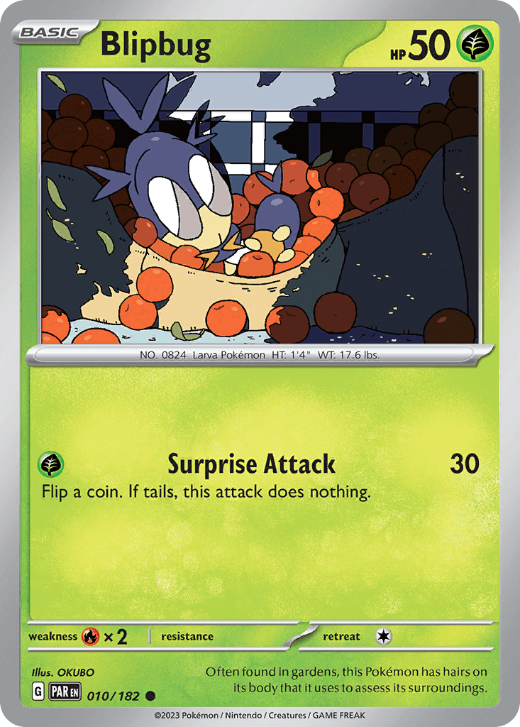 Blipbug Pokémon card