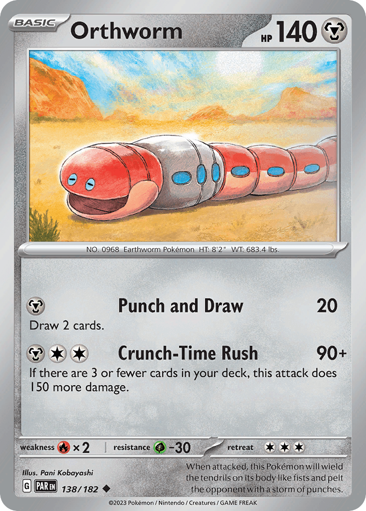 Orthworm Pokémon card
