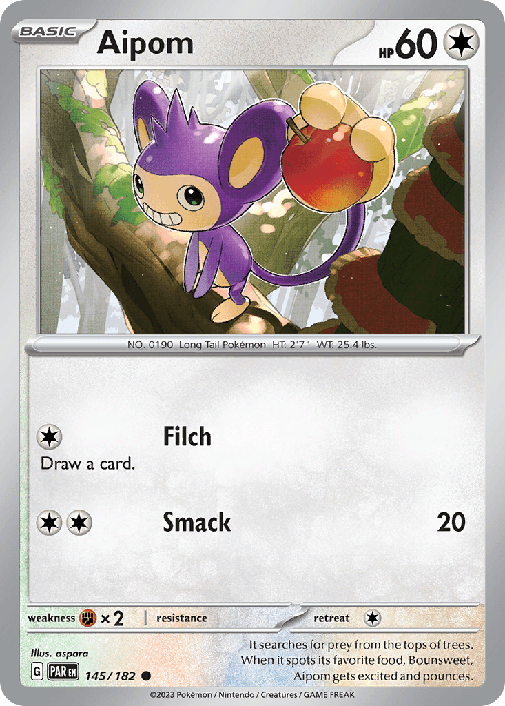 Aipom Pokémon card