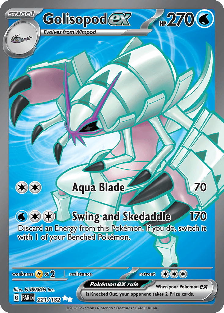 Golisopod ex Pokémon card