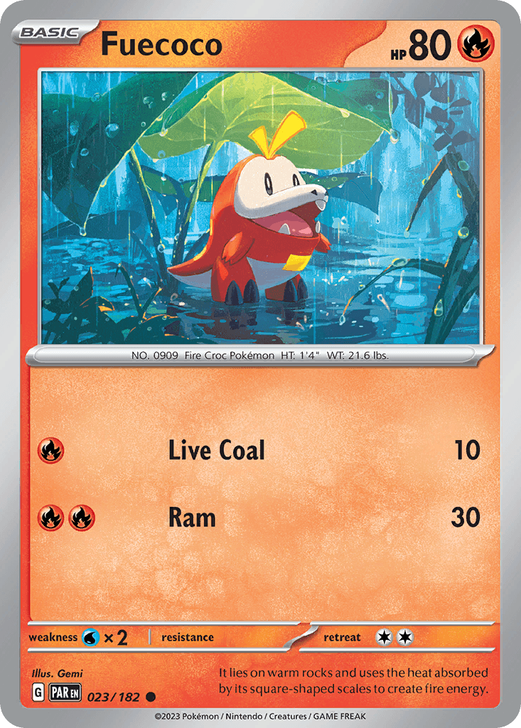 Fuecoco Pokémon card