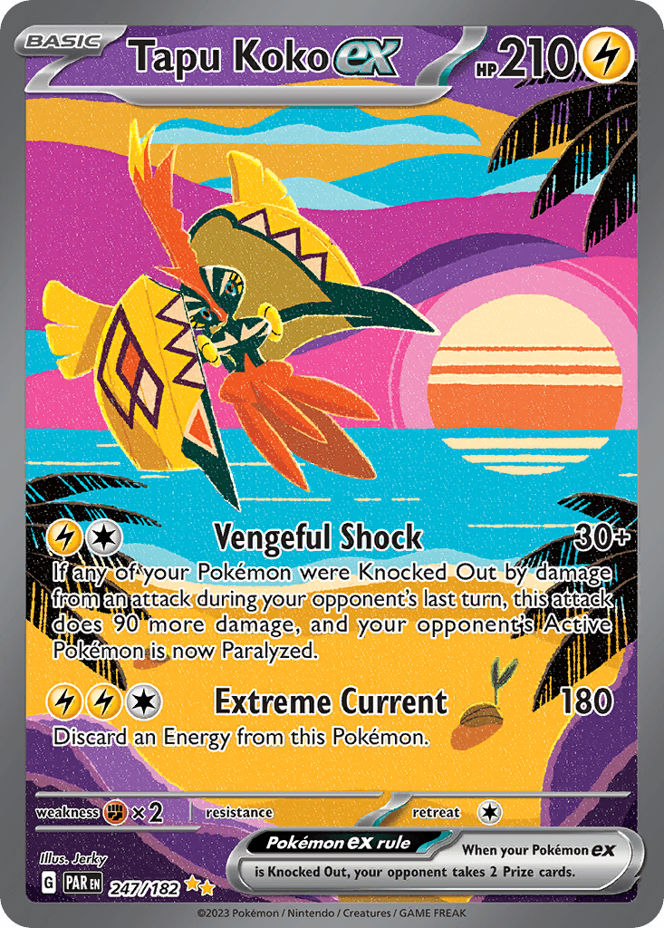 Tapu Koko ex Pokémon card