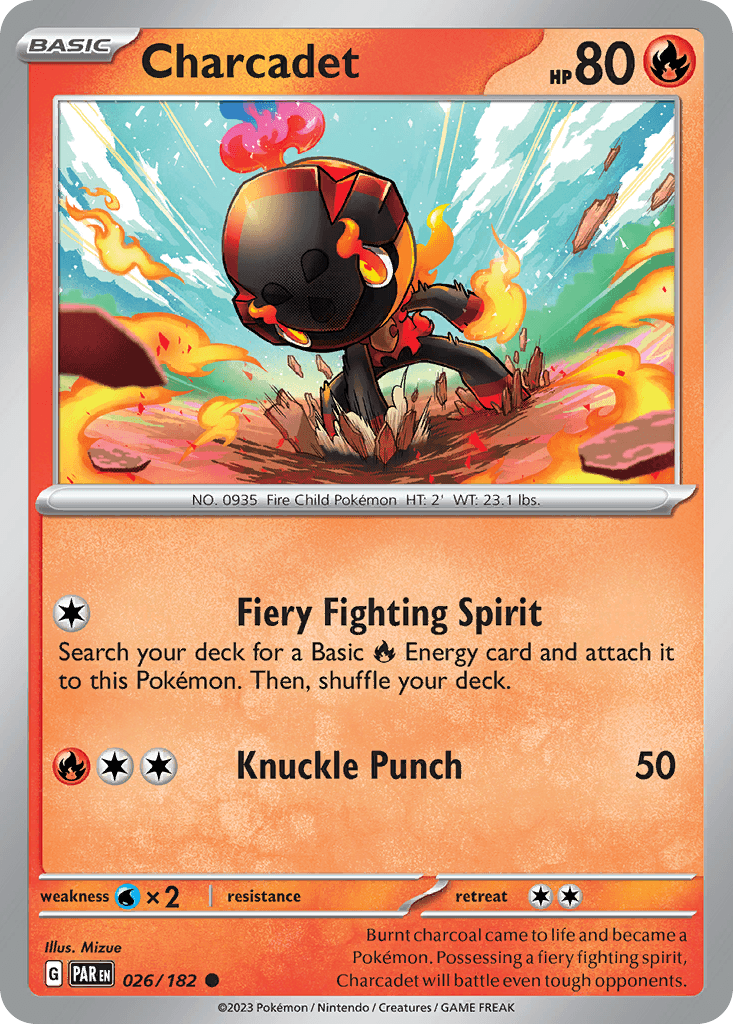 Charcadet Pokémon card