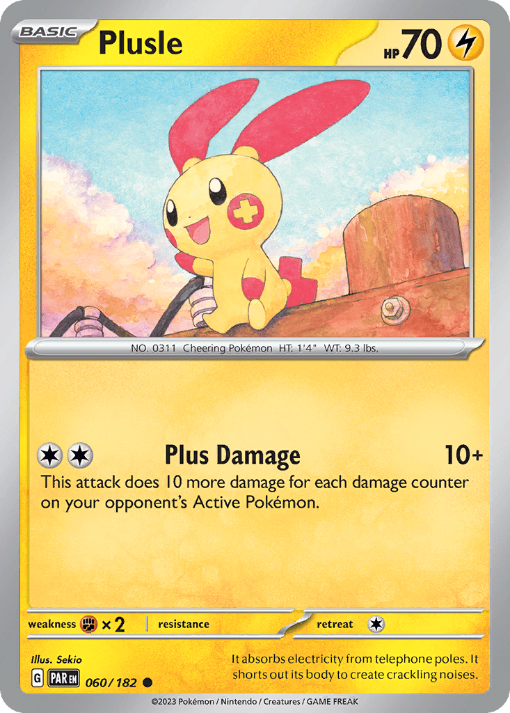 Plusle Pokémon card