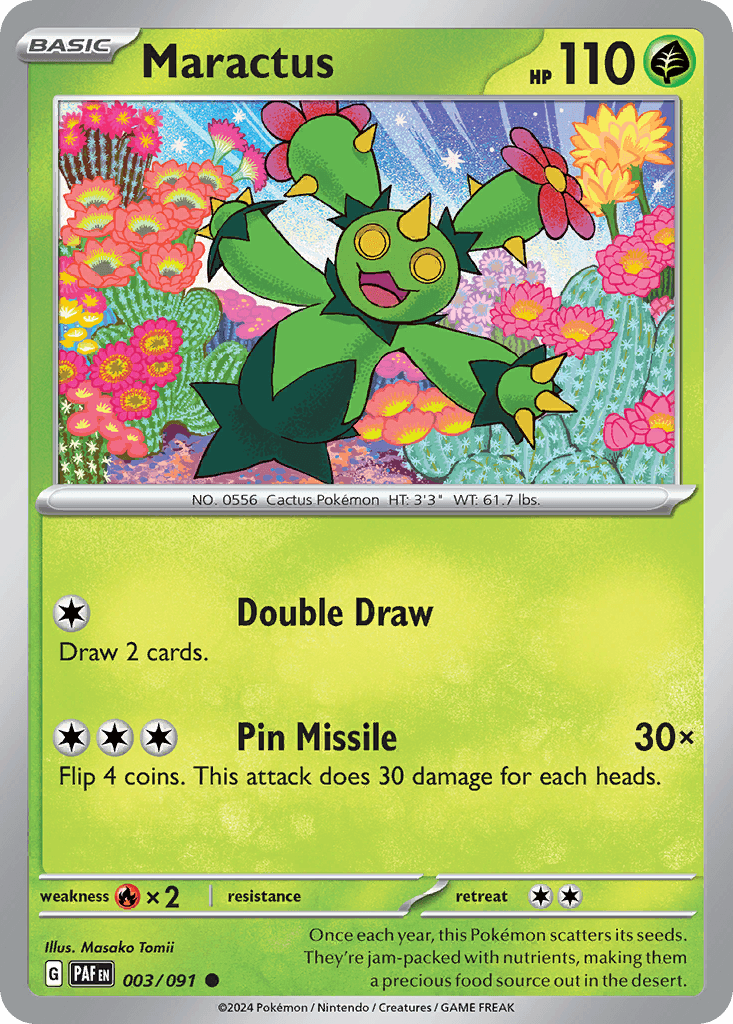 Maractus Pokémon card