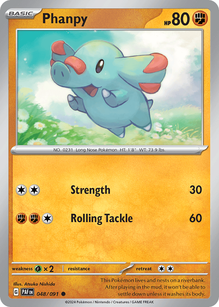 Phanpy Pokémon card