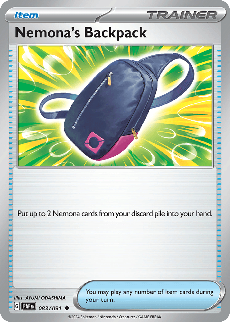 Nemona's Backpack Pokémon card