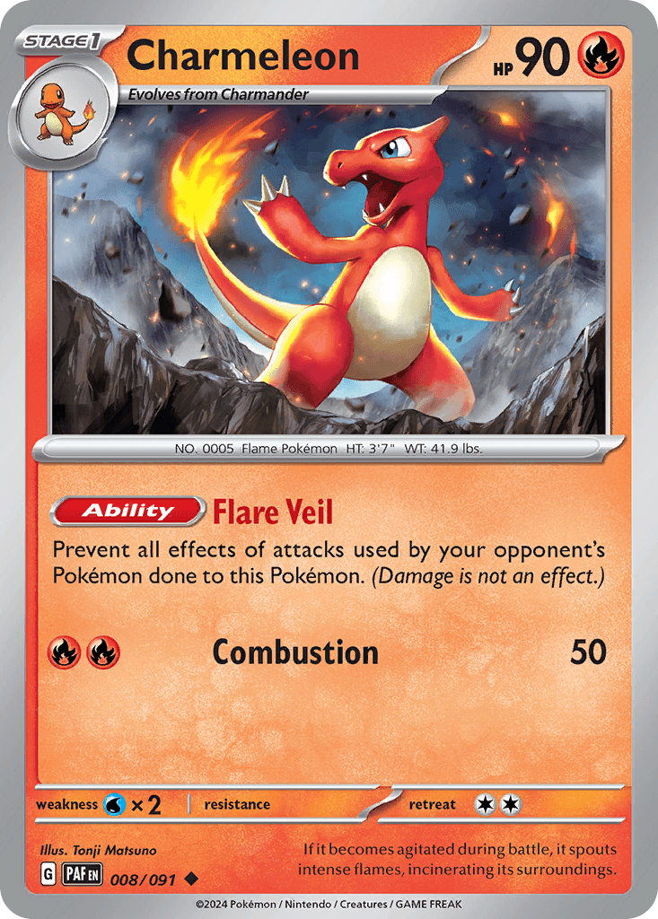 Charmeleon Pokémon card
