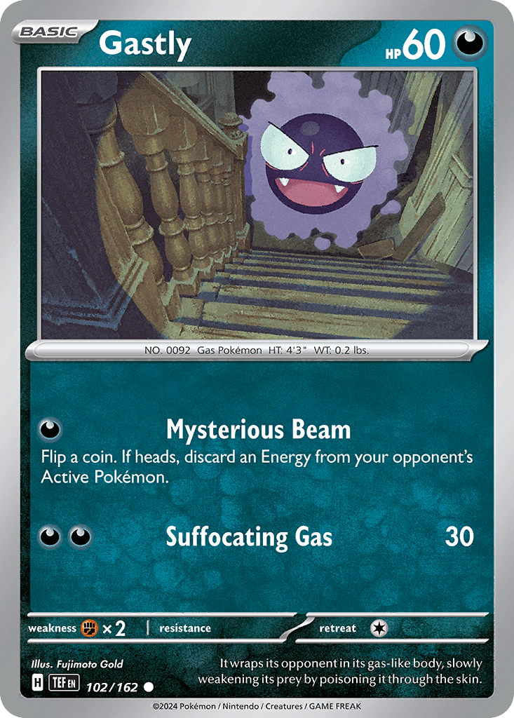 Gastly Pokémon card