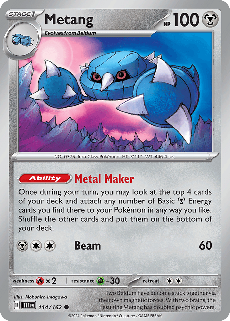 Metang Pokémon card