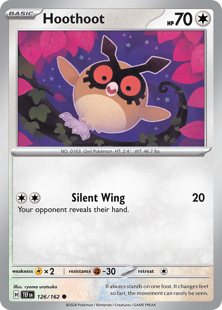 Hoothoot Pokémon card