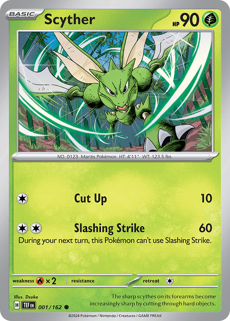 Scyther Pokémon card
