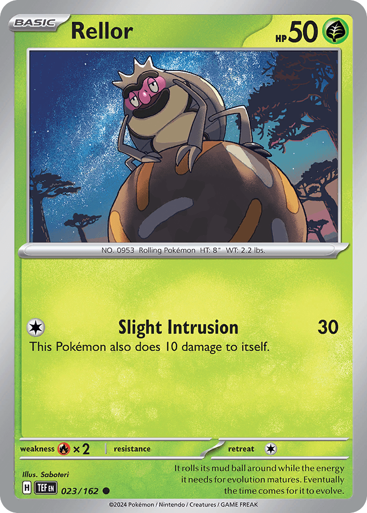 Rellor Pokémon card
