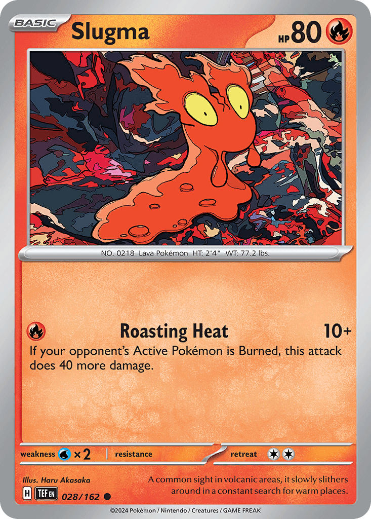 Slugma Pokémon card