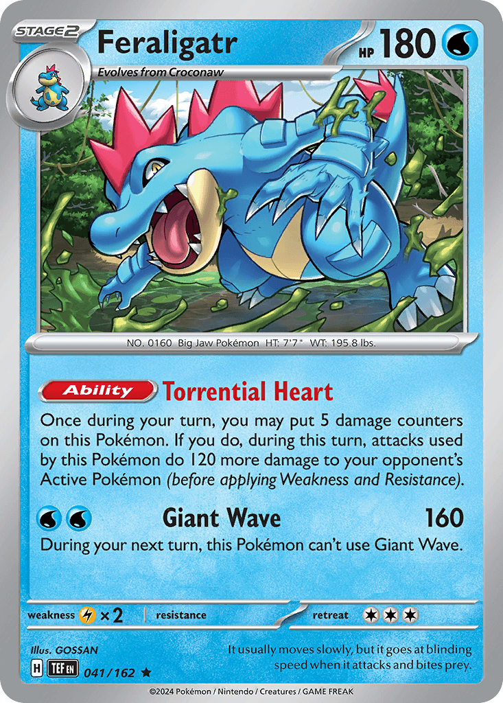 Feraligatr Pokémon card