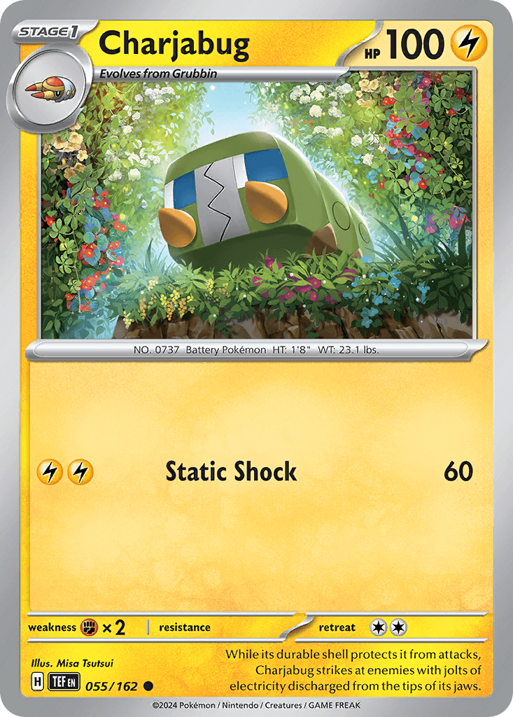 Charjabug Pokémon card
