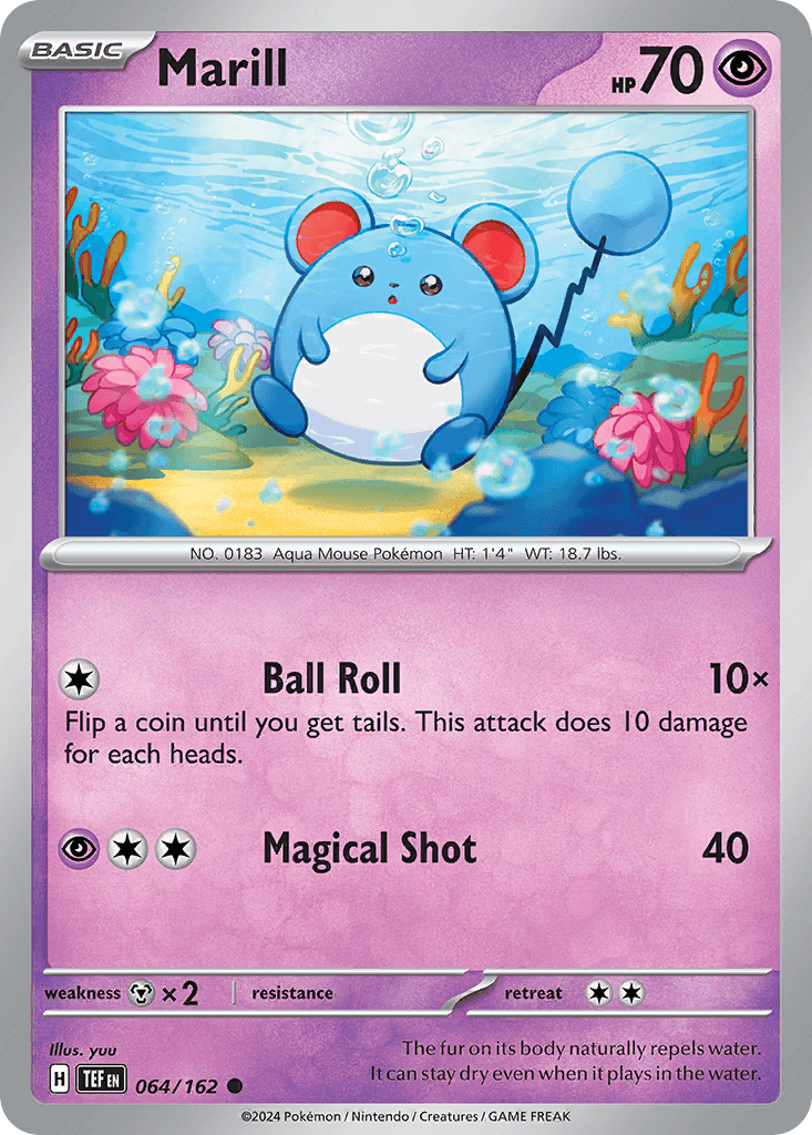 Marill Pokémon card
