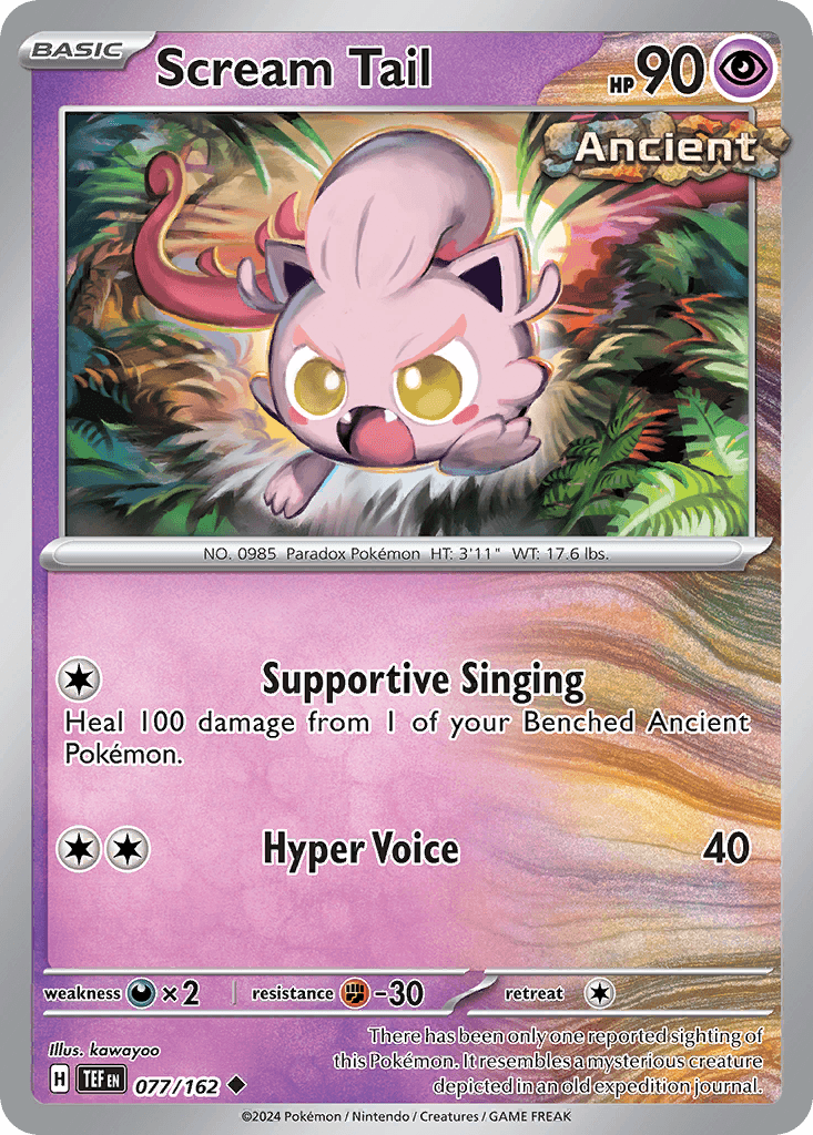 Scream Tail Pokémon card