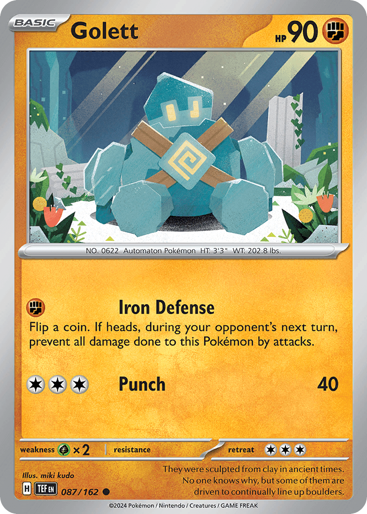 Golett Pokémon card