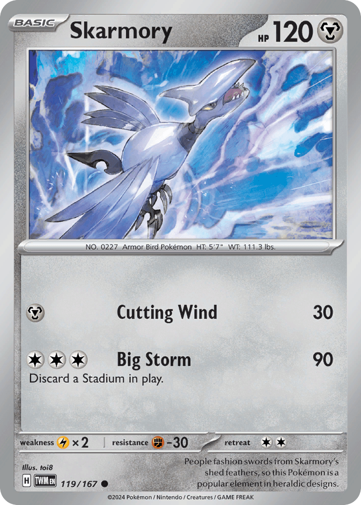 Skarmory Pokémon card