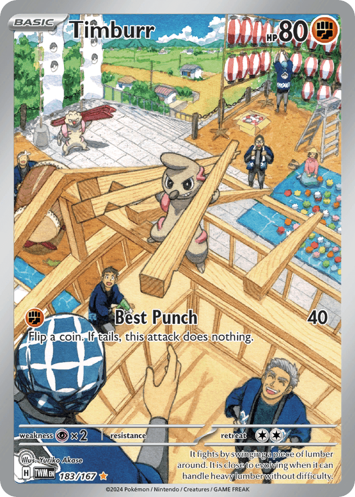 Timburr Pokémon card