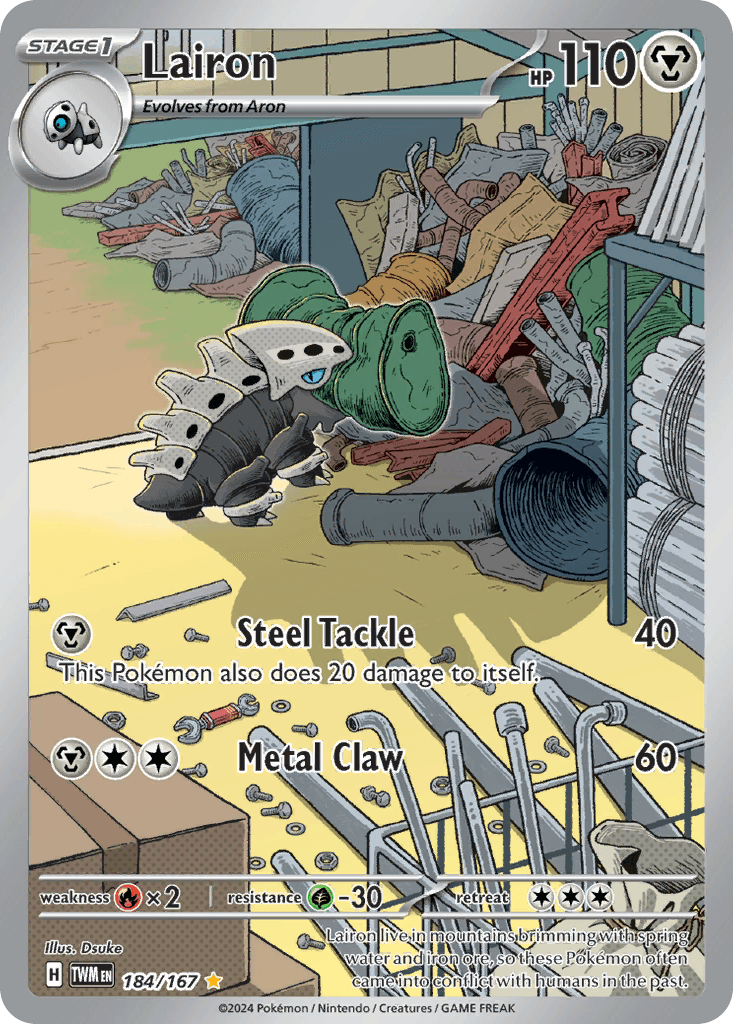Lairon Pokémon card