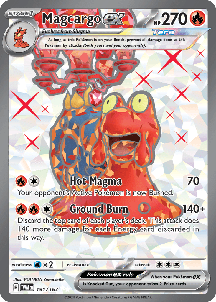 Magcargo ex Pokémon card