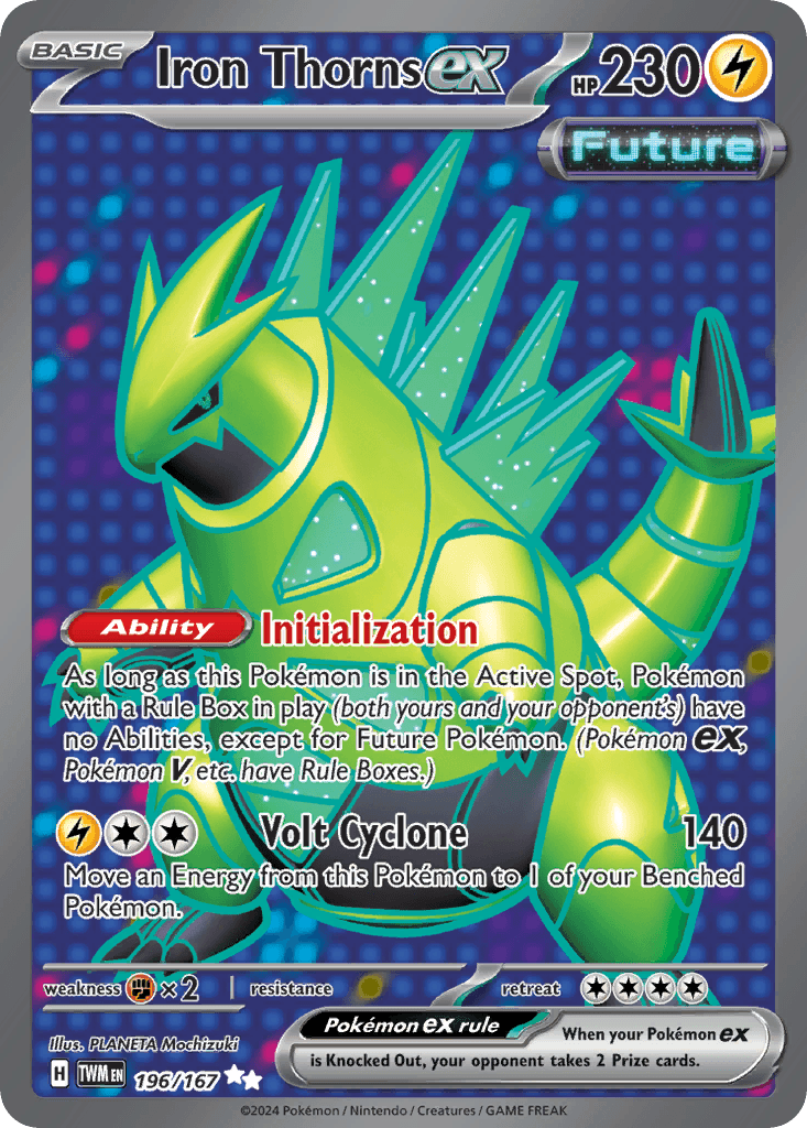 Iron Thorns ex Pokémon card