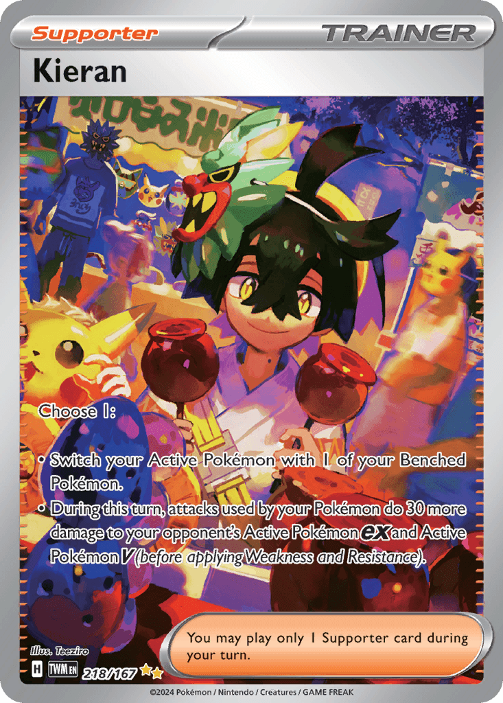 Kieran Pokémon card