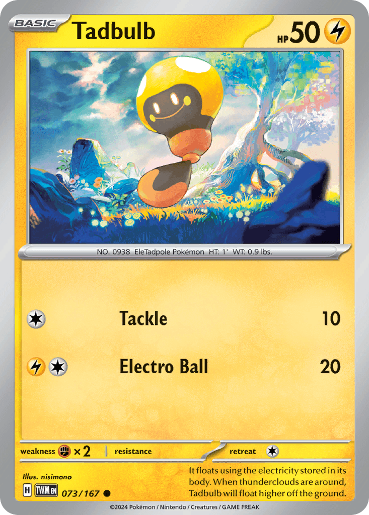 Tadbulb Pokémon card