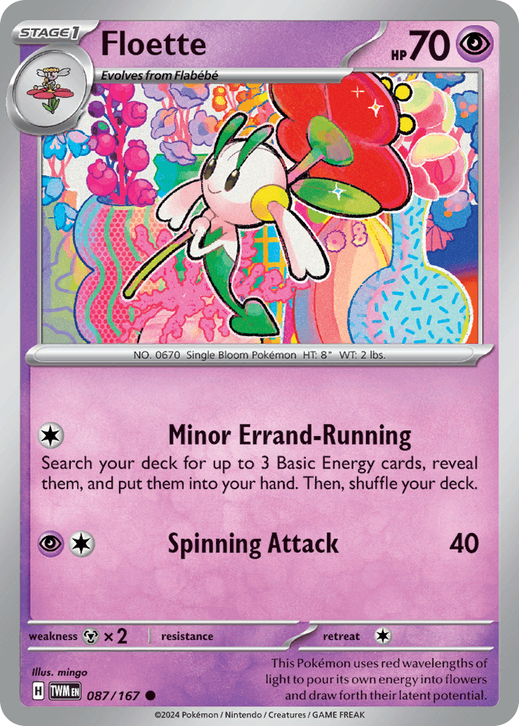 Floette Pokémon card