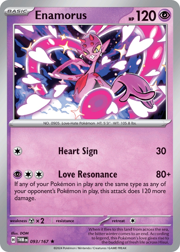Enamorus Pokémon card