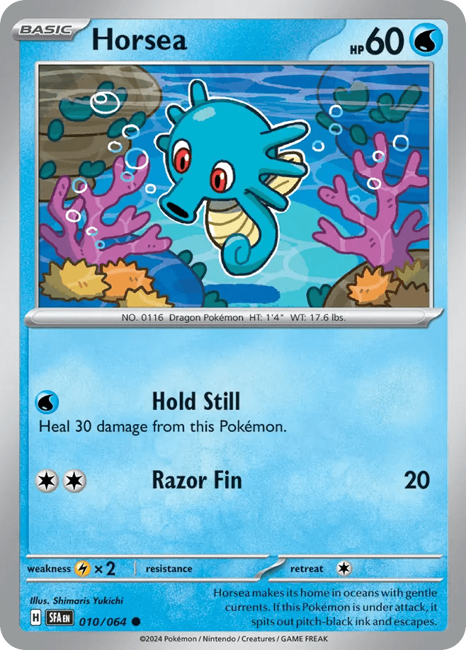 Horsea Pokémon card