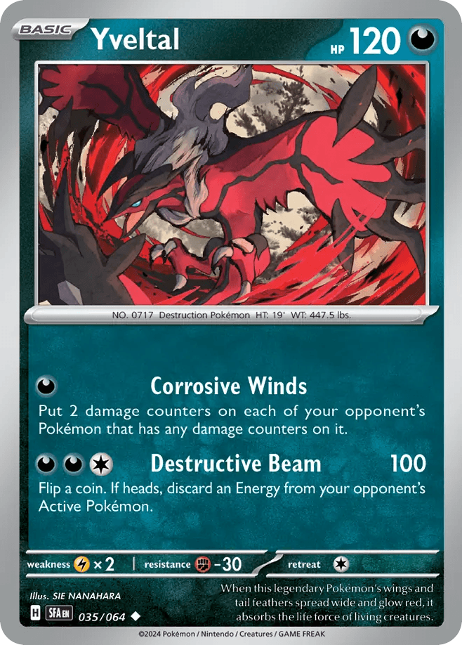 Yveltal Pokémon card