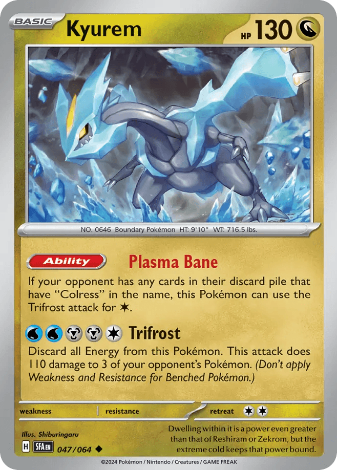 Kyurem Pokémon card