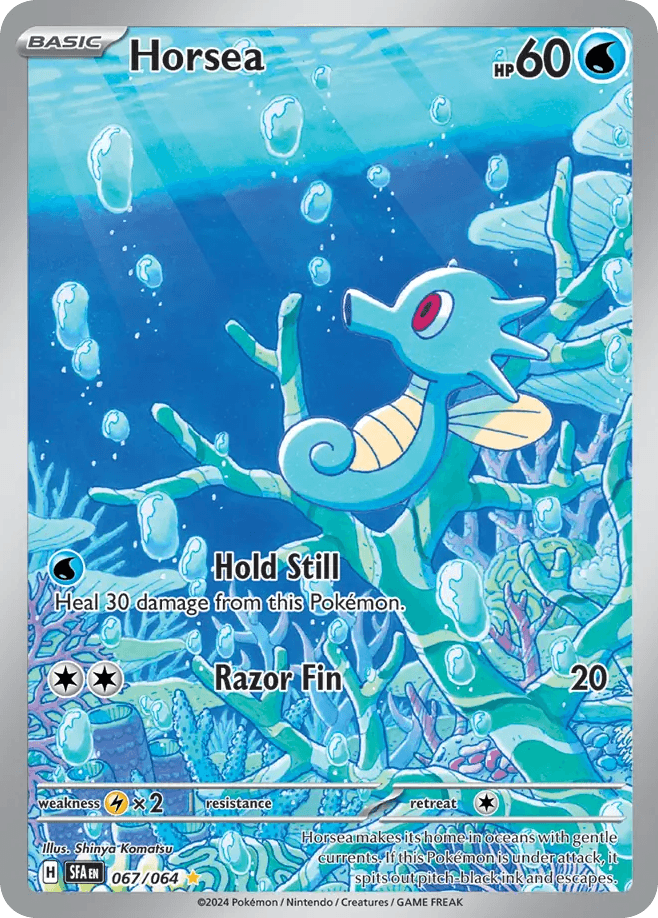Horsea Pokémon card
