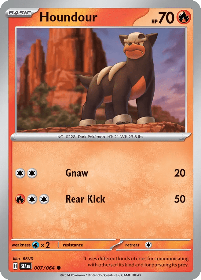 Houndour Pokémon card