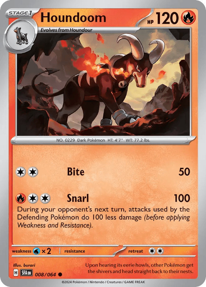 Houndoom Pokémon card