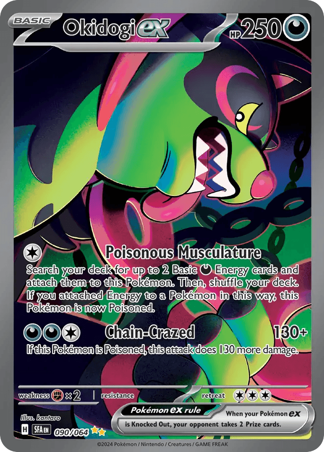 Okidogi ex Pokémon card