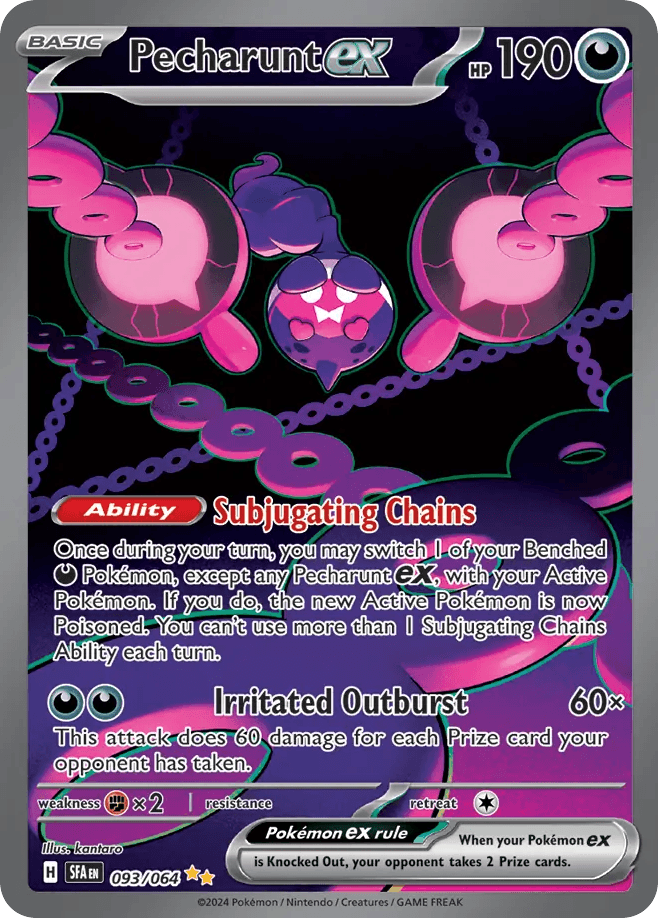 Pecharunt ex Pokémon card