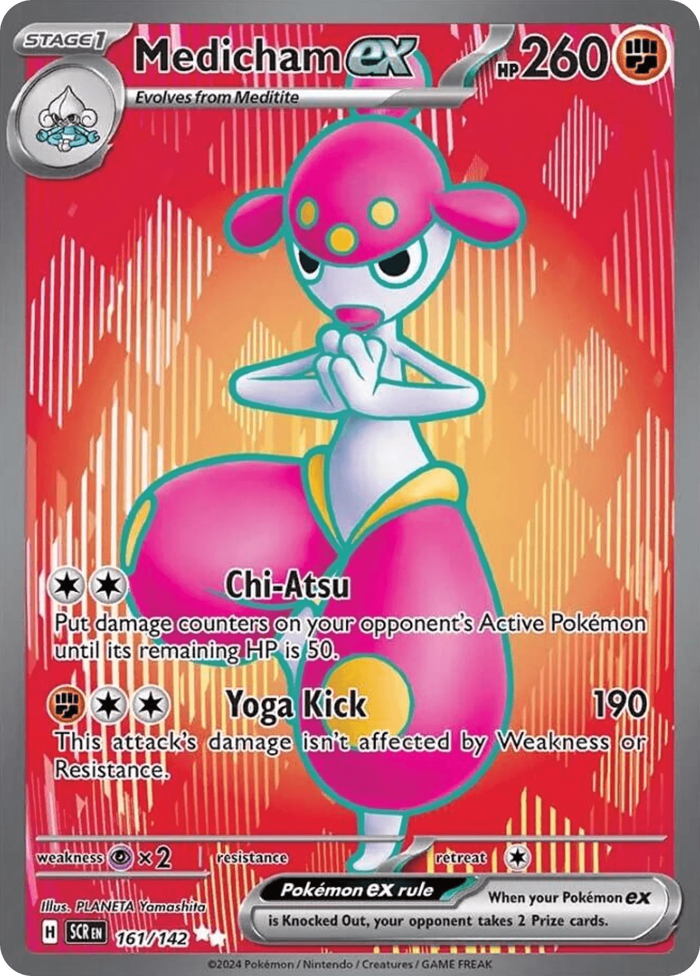 Medicham ex Pokémon card