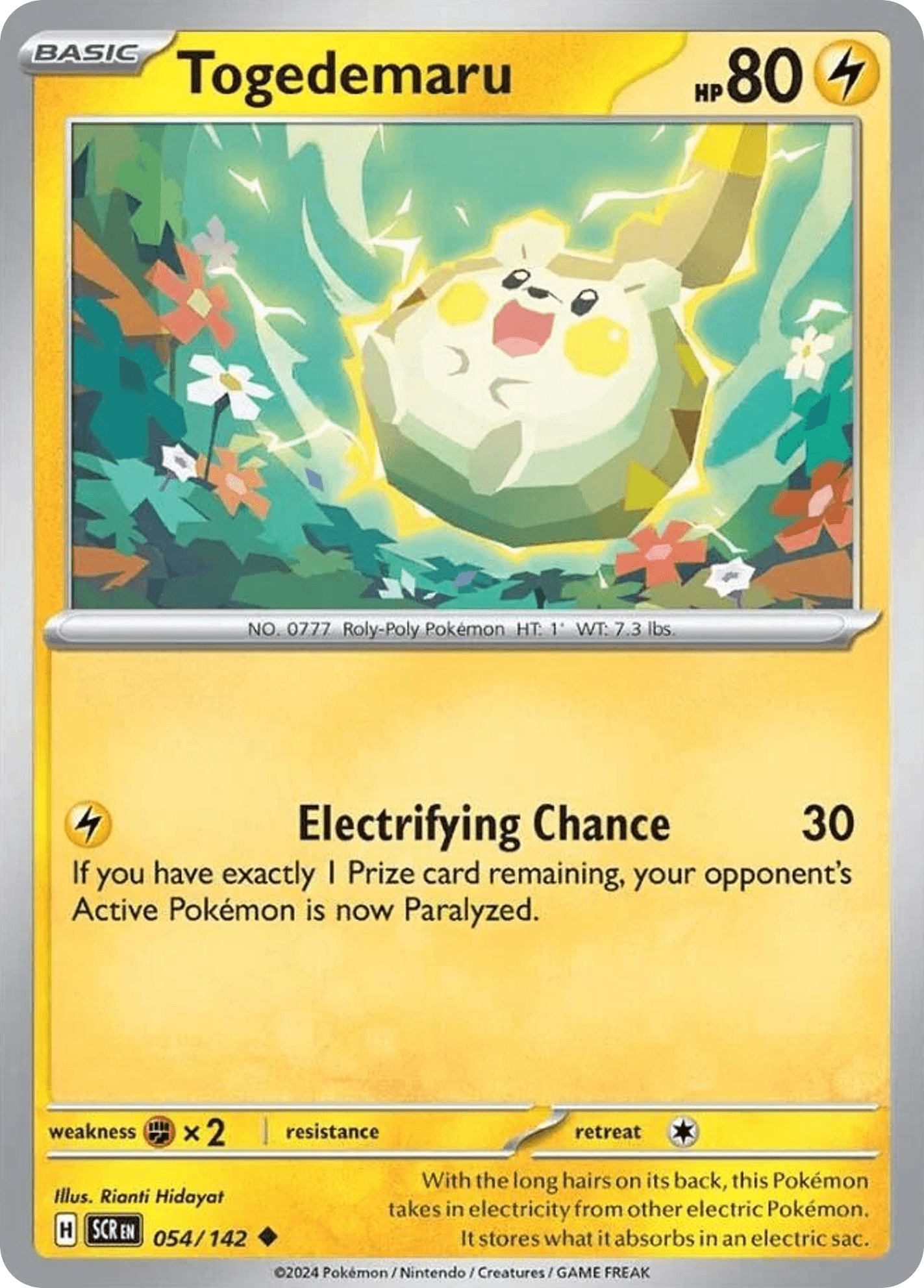 Togedemaru Pokémon card