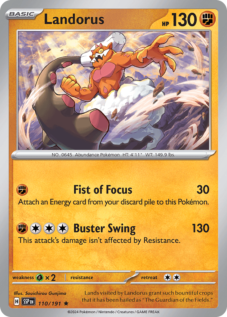 Landorus Pokémon card