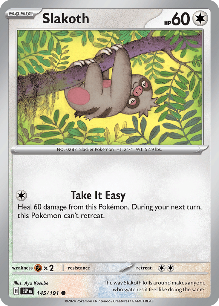 Slakoth Pokémon card