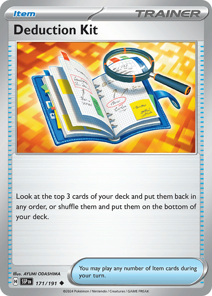 Deduction Kit Pokémon card