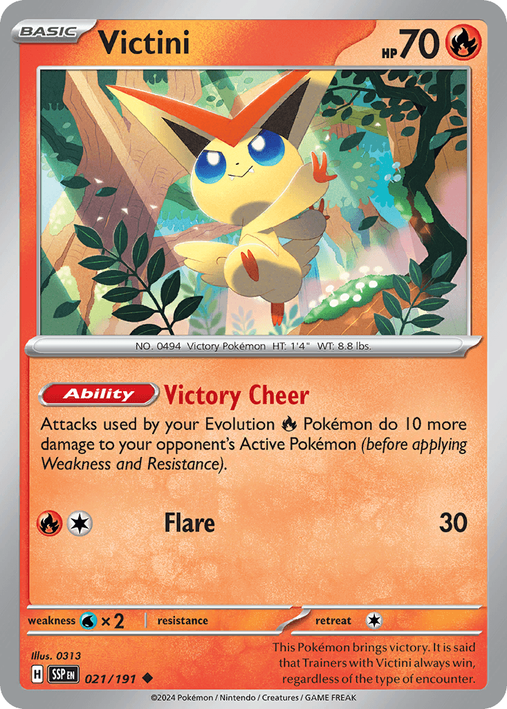 Victini Pokémon card