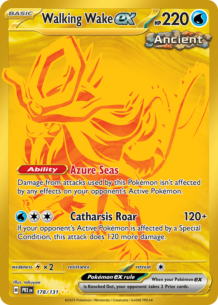 Walking Wake ex Pokémon card